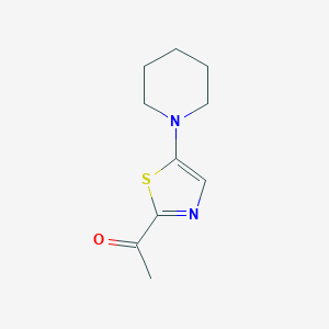 molecular formula C10H14N2OS B8362045 1-(5-Piperidin-1-yl-thiazol-2-yl)-ethanone 