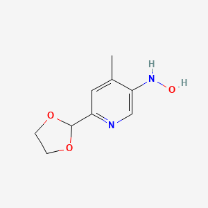 2-(1,3-Dioxolanyl)-4-methyl-5-hydroxyaminopyridine