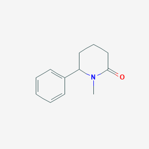 molecular formula C12H15NO B8362079 1-Methyl-6-phenylpiperidin-2-one 