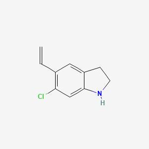 molecular formula C10H10ClN B8362101 6-Chloro-5-vinylindoline 