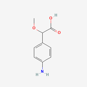 (+/-)-2-Methoxy-2-(4'-aminophenyl)-acetic acid