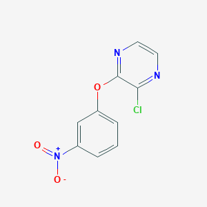 molecular formula C10H6ClN3O3 B8362267 2-Chloro-3-(3-nitrophenoxy)pyrazine 