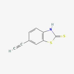 molecular formula C9H5NS2 B8362328 6-Ethynylbenzo[d]thiazole-2-thiol 