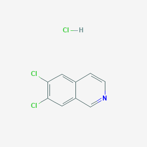 molecular formula C9H6Cl3N B8362333 6,7-Dichloroisoquinoline hydrochloride CAS No. 73075-60-2
