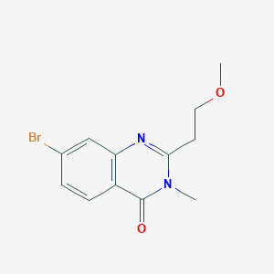 7-bromo-2-(2-methoxyethyl)-3-methylquinazolin-4(3H)-one