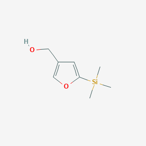 molecular formula C8H14O2Si B8362361 (2-Trimethylsilyl-4-furyl)methanol 