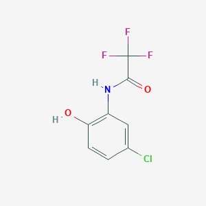 molecular formula C8H5ClF3NO2 B8362377 N-(2-Hydroxy-5-chlorophenyl)trifluoroacetamide 