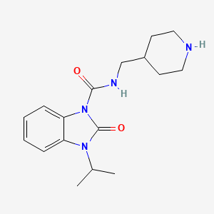 3-isopropyl-2-oxo-N-(piperidin-4-ylmethyl)-2,3-dihydro-1H-benzimidazole-1-carboxamide