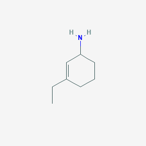 molecular formula C8H15N B8362395 3-Ethyl-cyclohex-2-enylamine 