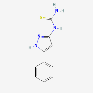 molecular formula C10H10N4S B8362415 (5-Phenyl-2H-pyrazol-3-yl)-thiourea 