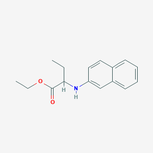 molecular formula C16H19NO2 B8362438 2-[N-(naphth-2-yl)amino]butanoic Acid Ethyl Ester 
