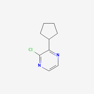 molecular formula C9H11ClN2 B8362458 2-Chloro-3-cyclopentylpyrazine 