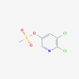 molecular formula C6H5Cl2NO3S B8362506 2,3-Dichloro-5-(methylsulfonyloxy)pyridine 