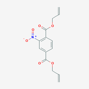 molecular formula C14H13NO6 B8362582 Diallyl 2-nitrobenzene-1,4-dicarboxylate 