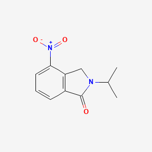molecular formula C11H12N2O3 B8362588 2-(1-Methylethyl)-4-nitroisoindolin-1-one 