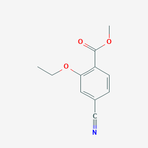 molecular formula C11H11NO3 B8362603 Methyl 4-cyano-2-ethoxybenzoate 