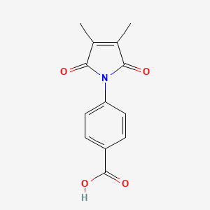 molecular formula C13H11NO4 B8362699 N-(p-carboxyphenyl)dimethylmaleimide 