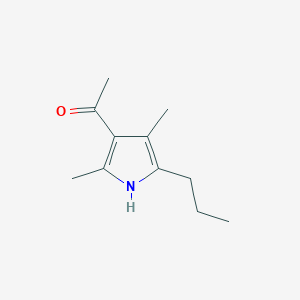 molecular formula C11H17NO B8362712 2,4-Dimethyl-3-acetyl-5-n-Propyl-pyrrole 