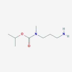 molecular formula C8H18N2O2 B8362716 (3-Amino-propyl)-methyl-carbamic acid isopropyl ester 