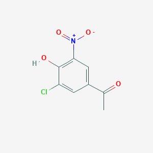 molecular formula C8H6ClNO4 B8362747 3'-Chloro-4'-hydroxy-5'-nitroacetophenone 