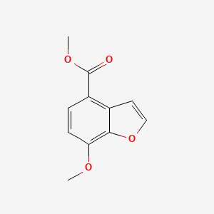 molecular formula C11H10O4 B8362751 Methyl 7-methoxybenzofuran-4-carboxylate 