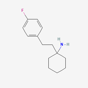 molecular formula C14H20FN B8362788 1-[2-(4-Fluoro-phenyl)-ethyl]-cyclohexylamine 