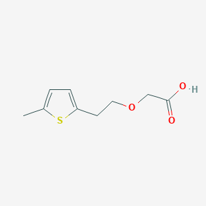 molecular formula C9H12O3S B8362798 2-[2-(5-Methyl-2-thienyl)ethoxy]acetic acid 