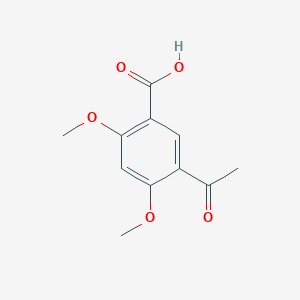 molecular formula C11H12O5 B8362810 5-Acetyl-2,4-dimethoxybenzoic acid CAS No. 57491-25-5
