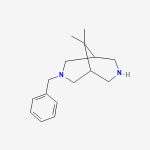 molecular formula C16H24N2 B8362816 3-Benzyl-9,9-dimethyl-3,7-diazabicyclo[3,3,1]nonane 