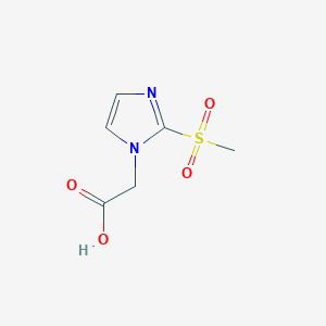 molecular formula C6H8N2O4S B8362841 (2-Mesylimidazol-1-yl)-acetic acid 
