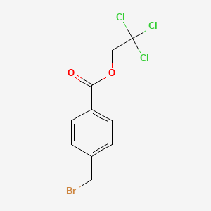 molecular formula C10H8BrCl3O2 B8362857 4-Bromomethyl benzoic acid 2,2,2-trichloroethyl ester 