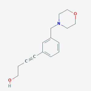 4-(3-Morpholin-4-ylmethyl-phenyl)-but-3-yn-1-ol