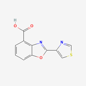 molecular formula C11H6N2O3S B8362889 2-(Thiazol-4-yl)benzoxazole-4-carboxylic acid 