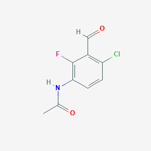 N-(4-chloro-2-fluoro-3-formylphenyl)acetamide