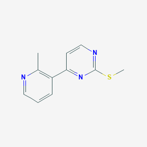 molecular formula C11H11N3S B8362938 4-(2-Methyl-pyridin-3-yl)-2-methylsulfanyl-pyrimidine 