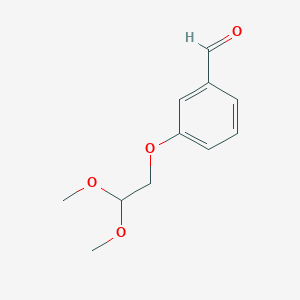 molecular formula C11H14O4 B8363040 m-(2,2-Dimethoxyethoxy)benzaldehyde 
