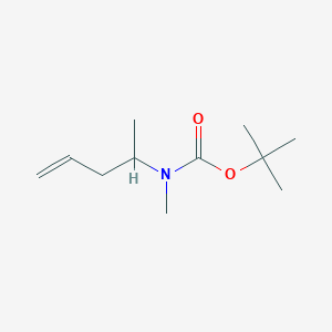 molecular formula C11H21NO2 B8363051 N-methyl-N-(tert-butoxycarbonyl)-4-penten-2-amine 