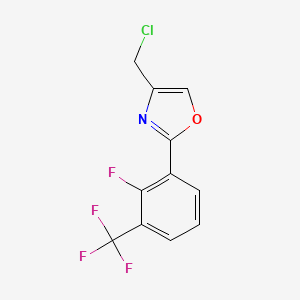 4-(Chloromethyl)-2-[2-fluoro-3-(trifluoromethyl)phenyl]-1,3-oxazole