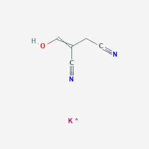 molecular formula C5H4KN2O B8363072 2-Hydroxymethylenesuccinonitrile potassium salt 