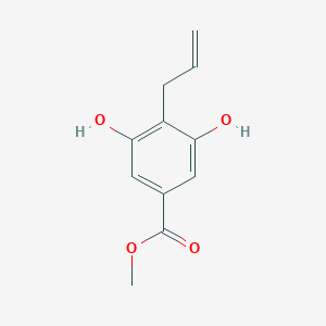 molecular formula C11H12O4 B8363096 4-Allyl-3,5-dihydroxy-benzoic acid methyl ester 