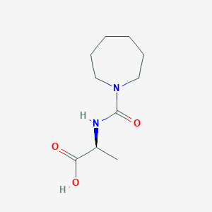 molecular formula C10H18N2O3 B8363129 (s)-2-[(Azepane-1-carbonyl)-amino]-propanoic acid 