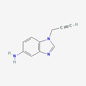 molecular formula C10H9N3 B8363139 1-(Prop-2-ynyl)-5-aminobenzimidazole 