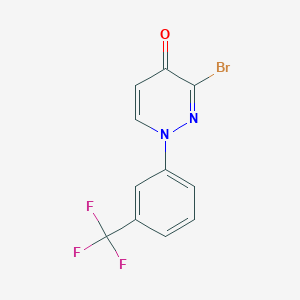 3-bromo-1-[3-(trifluoromethyl)phenyl]pyridazin-4(1H)-one