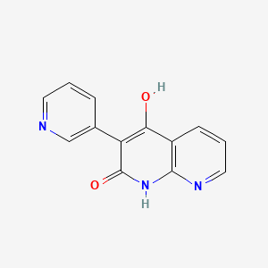 molecular formula C13H9N3O2 B8363188 4-hydroxy-3-pyridin-3-yl-1H-[1,8]naphthyridin-2-one 