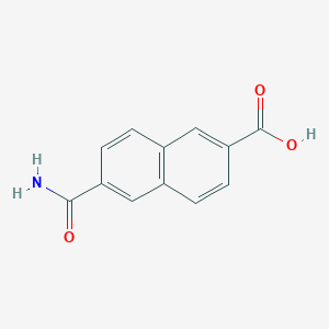 molecular formula C12H9NO3 B8363229 Naphthalene-2,6-dicarboxylic acid monoamide 