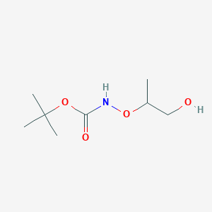 molecular formula C8H17NO4 B8363242 t-Butyl 1-hydroxypropan-2-yloxycarbamate 