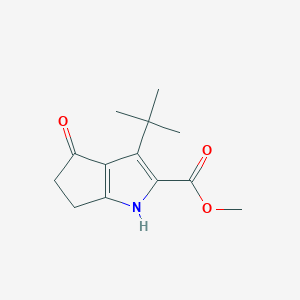 Methyl 3-tert-butyl-4-oxo-1,4,5,6-tetrahydrocyclopenta[b]pyrrole-2-carboxylate