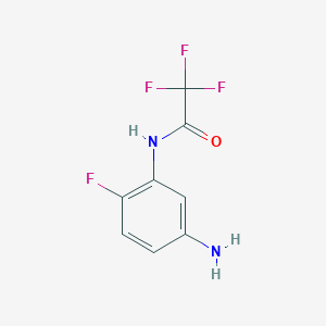 molecular formula C8H6F4N2O B8363259 5-Amino-2-fluoro-N-(trifluoroacetyl)aniline 