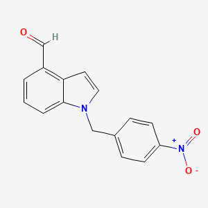 1-(4-Nitrobenzyl) indole-4-carbaldehyde