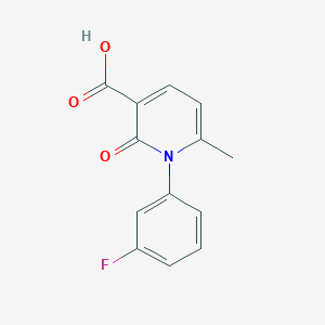 1-(3-Fluorophenyl)-6-methyl-2-oxo-1,2-dihydropyridine-3-carboxylic acid